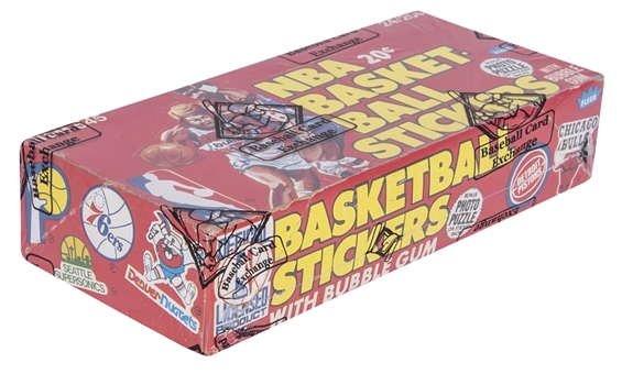 1979/80 Fleer "NBA Basketball Stickers" Unopened Wax Box (24 Packs) – BBCE Certified